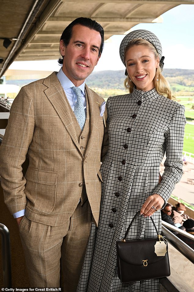 Leonora Smee with her husband, Mark Cosgrove-Smith, at Cheltenham last year
