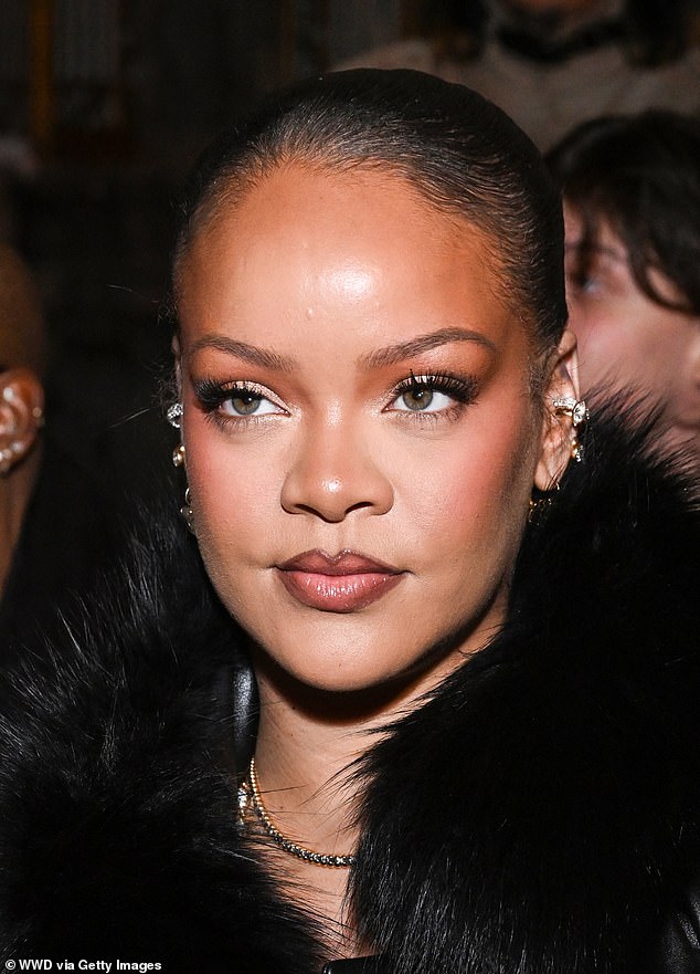 Rihanna was perfectly made up and her jewelry was impeccable