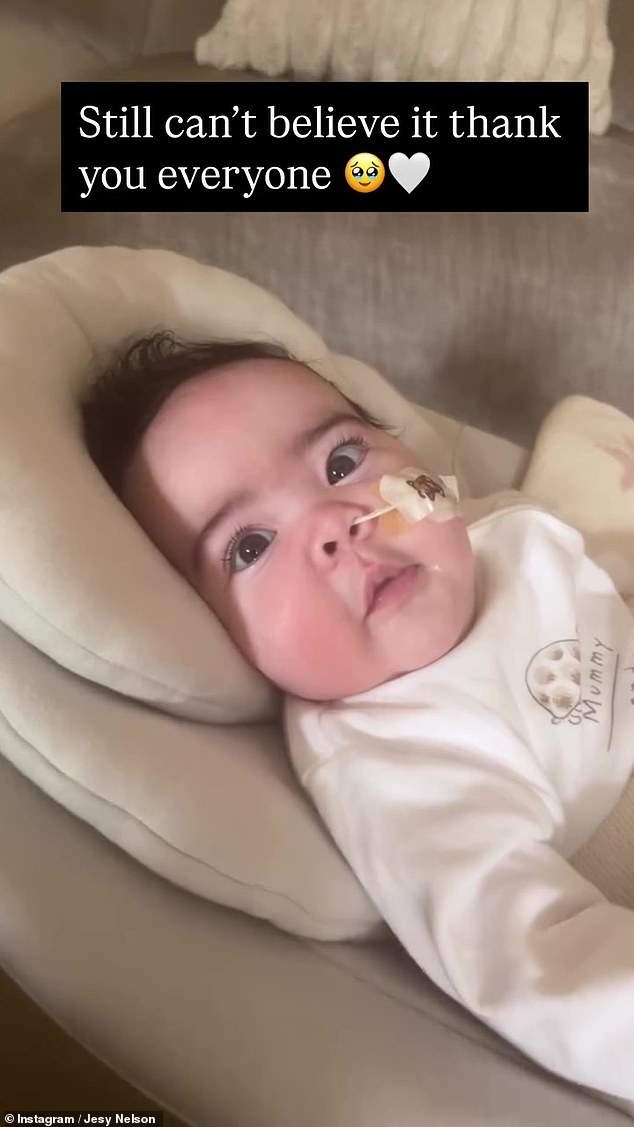 Jesy Nelson shared an adorable new video of her twin daughters after her documentary about their heartbreaking health battle topped the Prime Video viewing charts on Monday