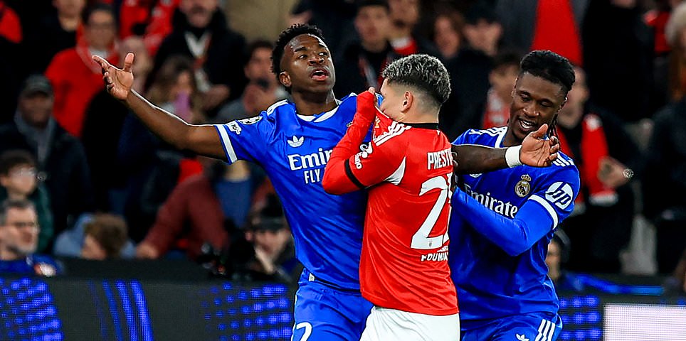 Benfica vs Real Madrid - Champions League RECAP: Jose Mourinho is sent off in controversial clash, with PSG leading at Monaco