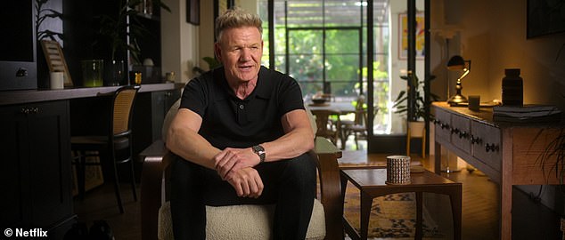 Gordon showed off the work he'd done to the lower ground of his house in London in his six-part documentary