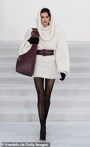 One look featured a giant handbag