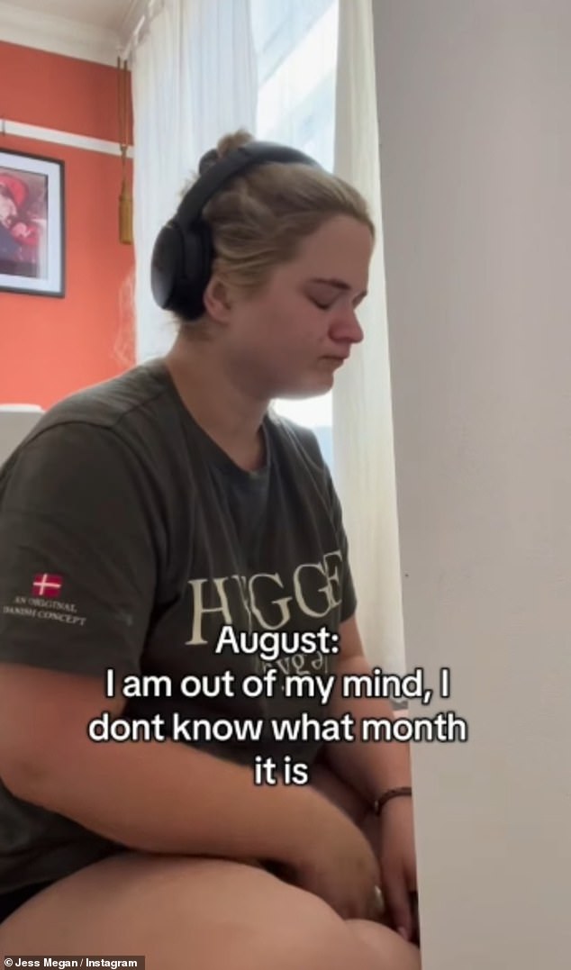 The model took to social media after a four-year hiatus and shared a video featuring 12 clips of her over the year her boyfriend Ollie died