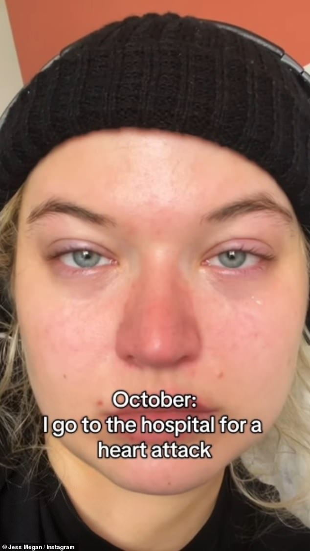 In October, Jess said she was hospitalised after suffering a heart attack