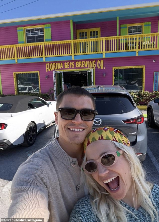 Sharing snaps, Oliver captioned his post: 'Best family trip Miami and the keys'