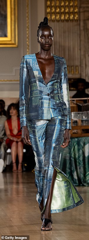 Outfits consisted of lots of tailoring and textured fabrics