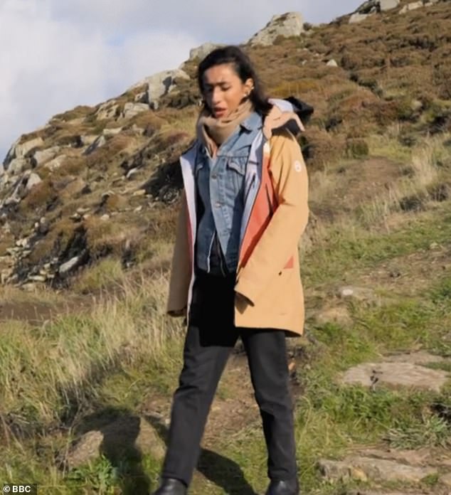 Anita is dressed in more comfortable attire on the BBC show, which she has hosted since 2015