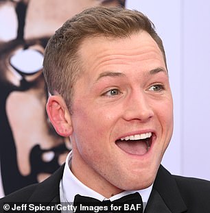 Egerton is pictured attending the Television BAFTA Awards in 2023