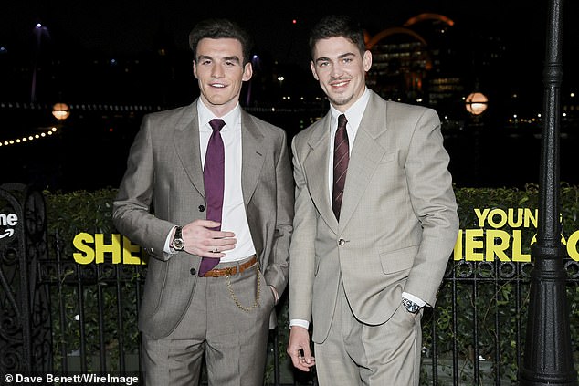 Attending the premiere at London's Queen Elizabeth Hall, Hero was joined by his co-star Donal Finn, who plays his future nemesis James Moriarty