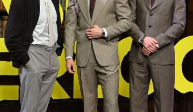 Hero Fiennes Tiffin (centre) was supported by his famous family, including his uncle Joseph, (far left) at the premiere of his new show Young Sherlock (his co-star Donal Finn seen right)