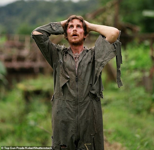 While he looked slim in 2006's Rescue Dawn, Christian said he 'didn't lose a whole lot of weight', explaining 'there's a lot of good make-up'