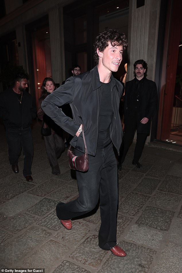 Singer Shawn Mendes was also pictured arriving on Friday evening