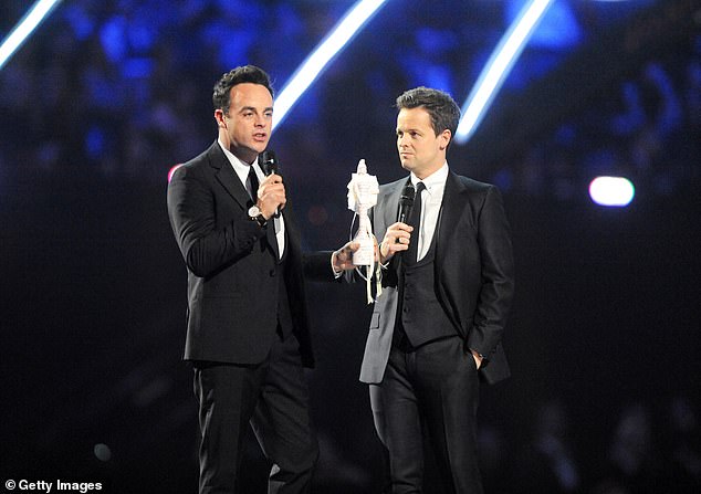 The presenting duo have hosted the ceremony three times - 2001, 2015, and 2016 - but they have now said they have no desire to do so again (Pictured in 2015)
