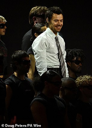 As he strutted his stuff on stage fans, rushed to social media, gushing: 'He is so back!'