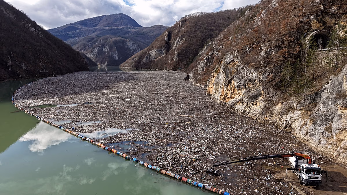 'Lack of political will' leaves Bosnian river choking on garbage year after year