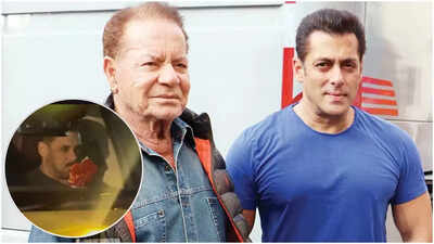 Salman Khan looks visibly DISTURBED as he leaves the hospital after visiting his father Salim Khan