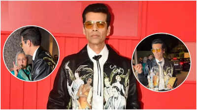 Karan Johar says, 'Mere wajeh se mila photo,' as Jaya Bachchan hides her face seeing paparazzi-watch viral video