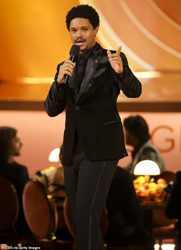 LOS ANGELES - FEBRUARY 1: Trevor Noah hosts The 68th Annual Grammy Awards, broadcasting live Sunday, February 1, 2026 on the CBS Television Network, and streaming live and on demand on Paramount+*. (Photo by Stewart Cook/CBS via Getty Images)