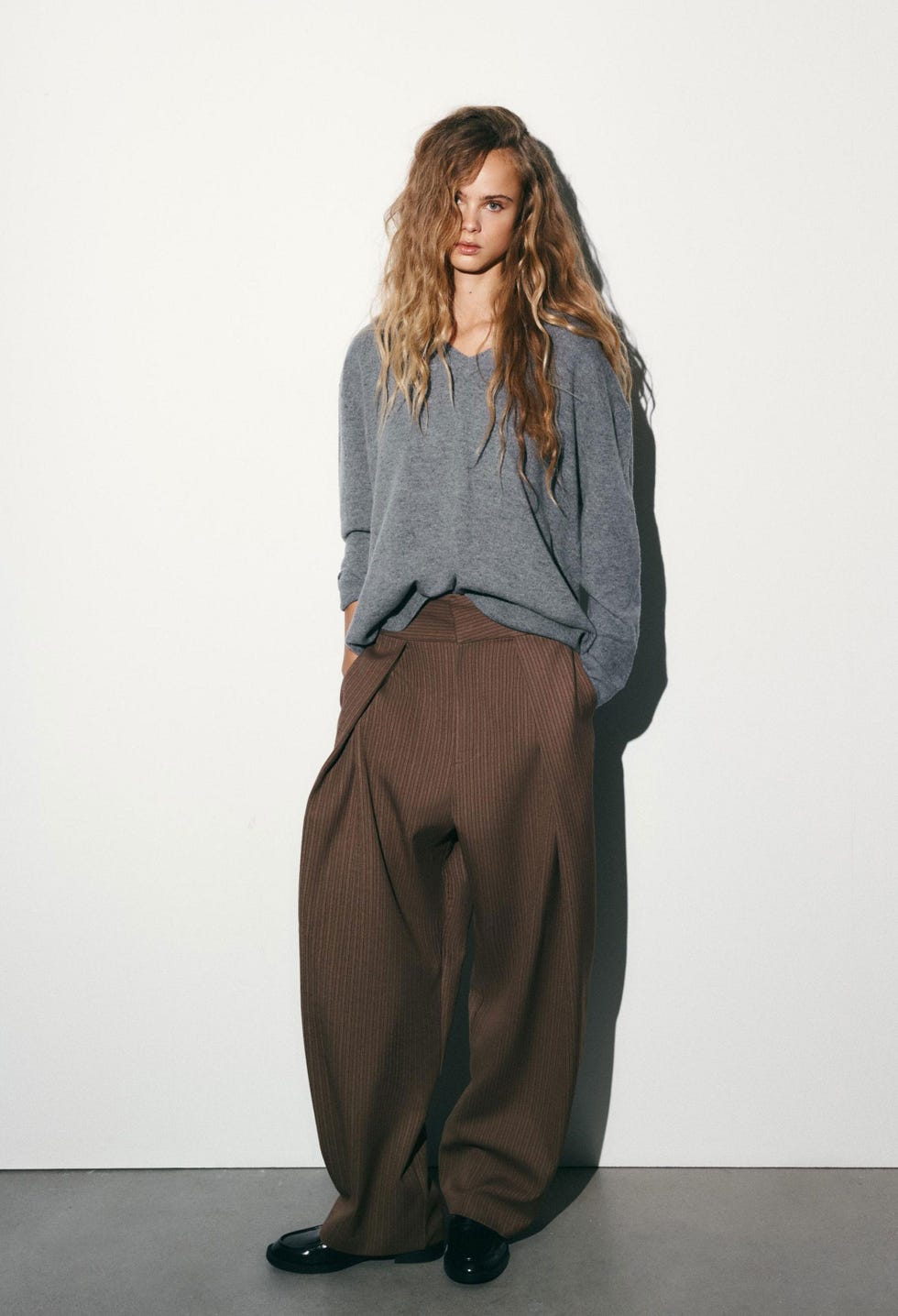 Balloon Pleat Trousers - Camel