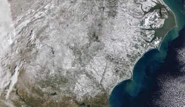 A Winter Blanket Covers North Carolina