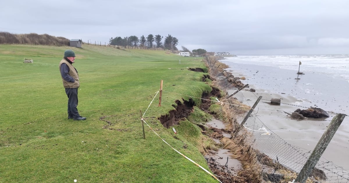Chunk of pitch and putt course swept away by wild weather – The Irish Times