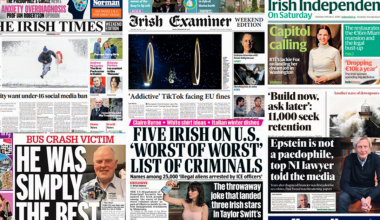 What the papers say: Saturday's front pages