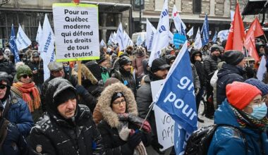 Protesters line streets across Quebec, call out immigration program's abolition