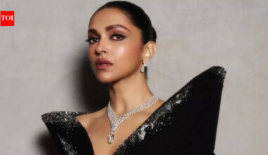 Deepika Padukone bewitches in black at a Dubai event - Pics |
