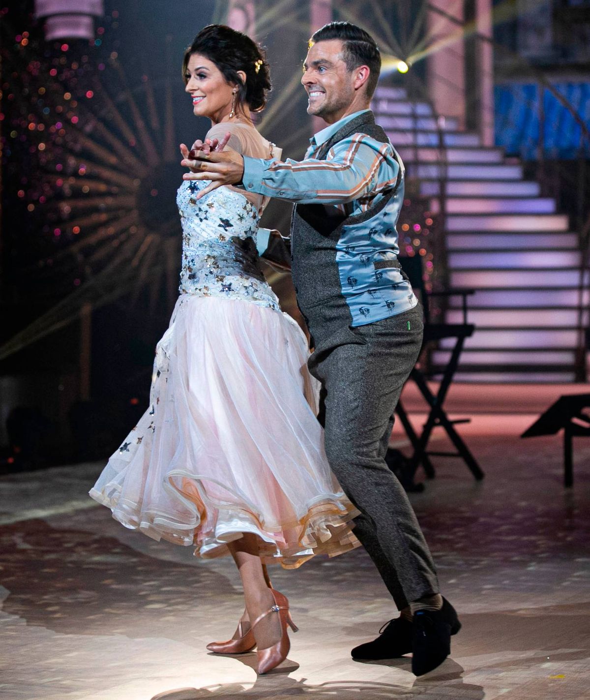 B’witched Star Sinead O’Carroll  with Pro Dancer Ryan Mc Shane pictured during the Second live show of Dancing with the stars.