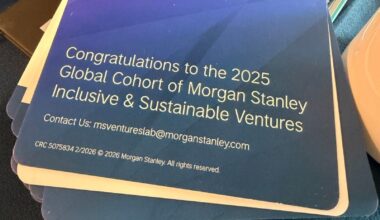 Call for Applications: Morgan Stanley Inclusive & Sustainable Ventures