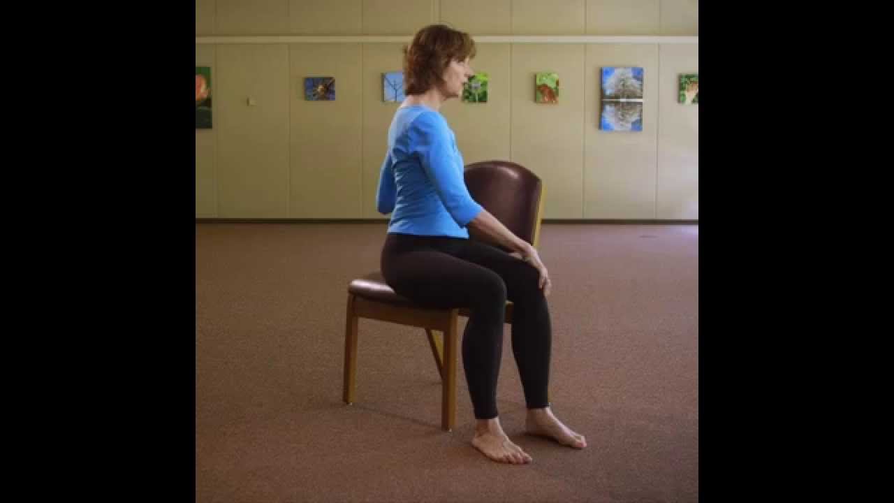 How to do a seated spinal twist. - YouTube