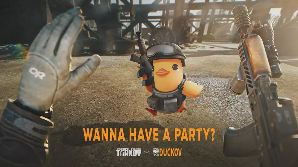 The Escape from Tarkov and Escape from Duckov collab event announcement image.