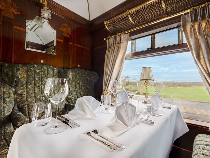 The Pullman is located inside two restored Orient Express train carriages of nearly 100 years in age. Pitcure: Gleno Abbey