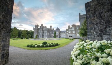 A shot of Ashford castle that plays host to international travel writers