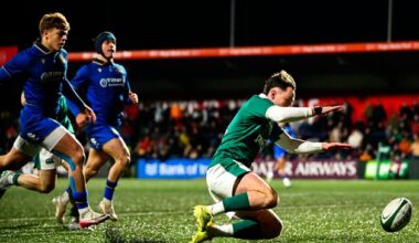 Ireland survive late Italy surge to get off mark with bonus-point victory
