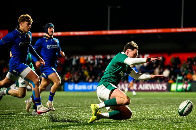 Ireland survive late Italy surge to get off mark with bonus-point victory