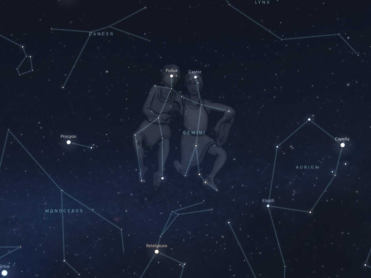 Find the Twins: Gemini Constellation
