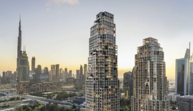 Herzog & de Meuron unveils Dubai towers with sculpted columns | News