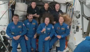 Four new astronauts arrive at International Space Station