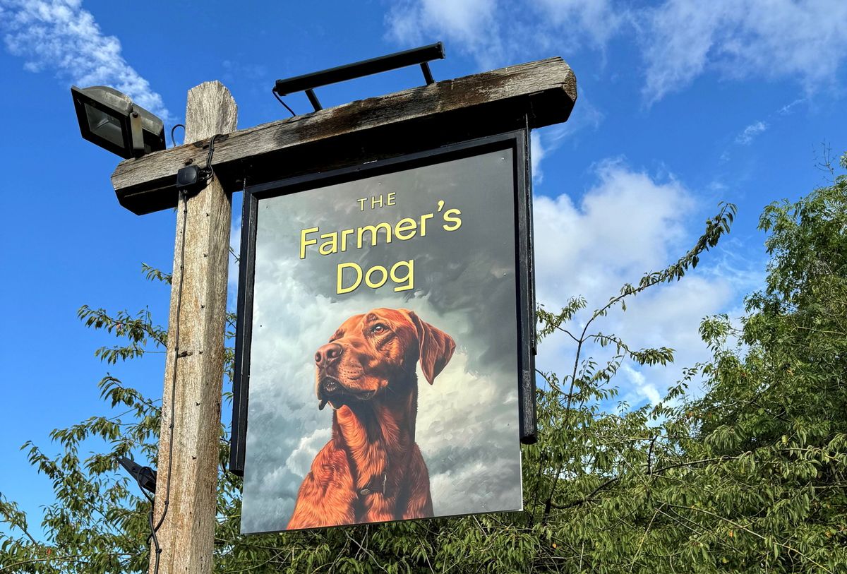 The Farmer's Dog pub sign
