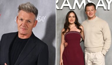 Holly Ramsay and Adam Peaty put on public show of support for dad Gordon as he launches new project amid Brooklyn Beckham spat