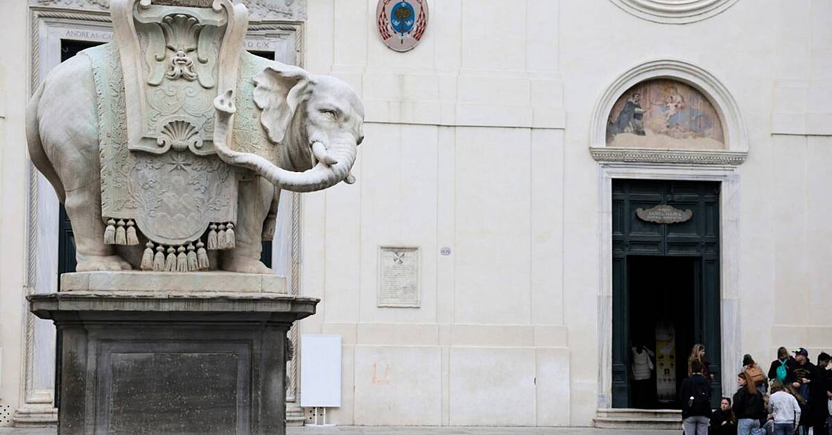 Rome’s Bernini elephant sculpture loses tip of its tusk – again