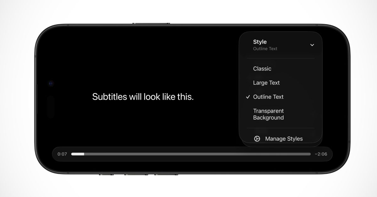 Apple is making it easier to customize how subtitles look on iPhone