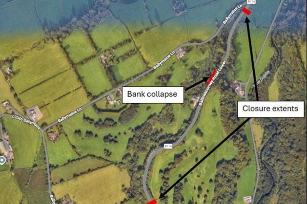 Road closed for six weeks in south Dublin after weather related collapse