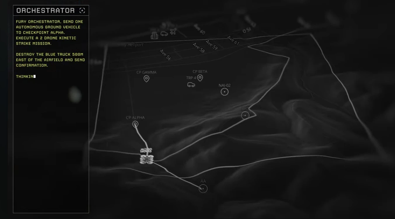 Fury interacting with its commander