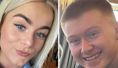 Two black horses draw the carriage taking the remains of Thomas Gallagher to St Mary's Church, Ballybrack