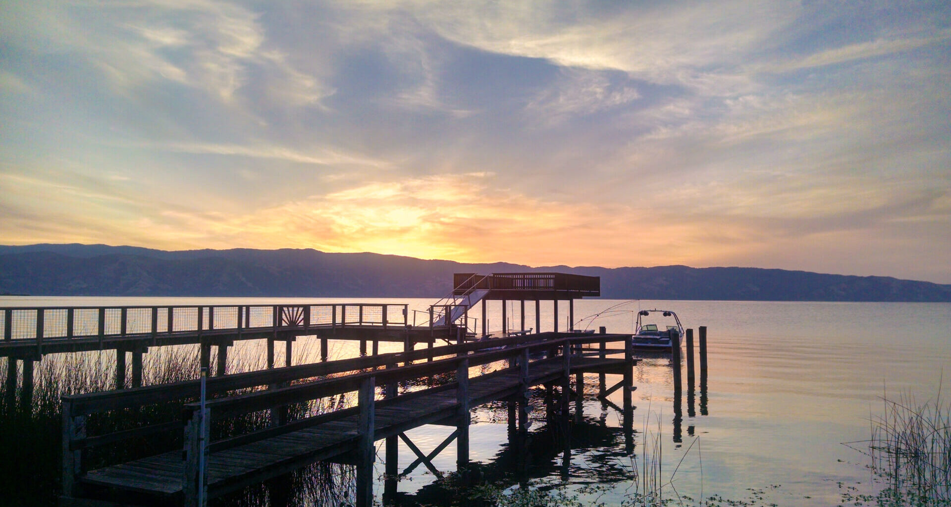 Sunrise over Clearlake, California - Image.