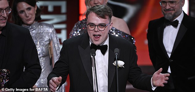 LONDON, ENGLAND - FEBRUARY 22: Pavel Talankin accept the Documentary Award for 'Mr Nobody Against Putin' during the EE BAFTA Film Awards 2026 at The Royal Festival Hall on February 22, 2026 in London, England. (Photo by Stuart Wilson/BAFTA/Getty Images for BAFTA)