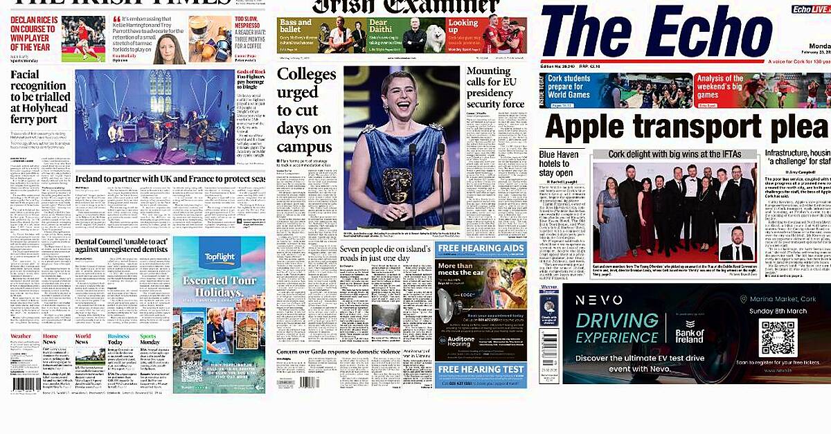 Monday's front pages: What the papers say