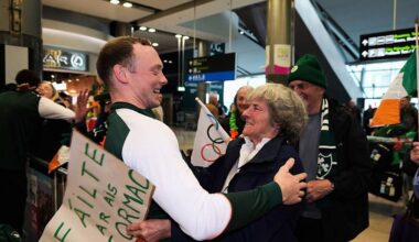 Irish athletes welcomed home from Winter Olympics